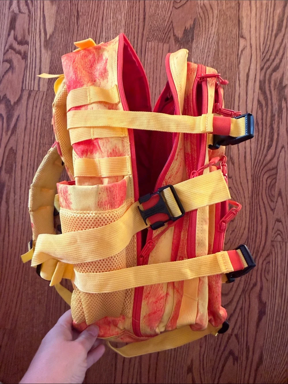 WOLFpak fire Yellow and Red Backpack